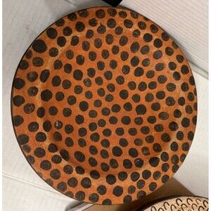 Honduran 9.5" Decorative Bowl Earthenware Replacement Primitive Style Animal